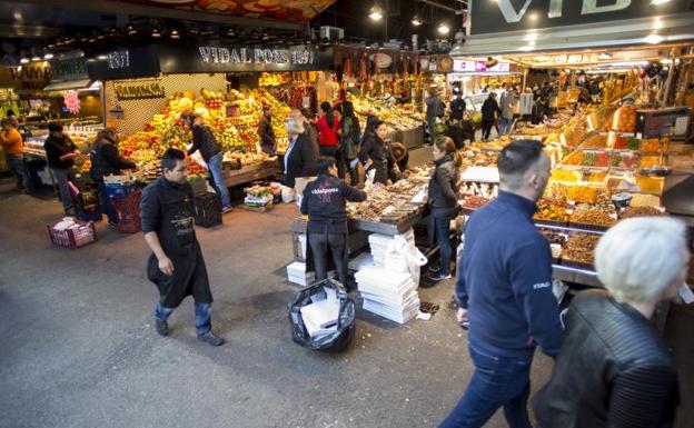 Mercado de la Boquería en Barcelona