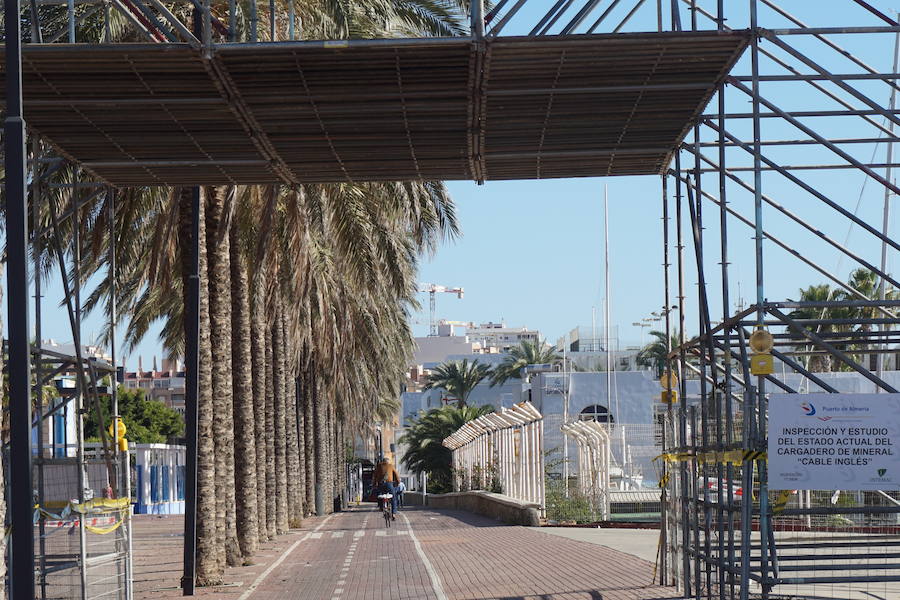 El Puerto de Almería acomete actuaciones de mantenimiento en el ‘Cable Inglés’