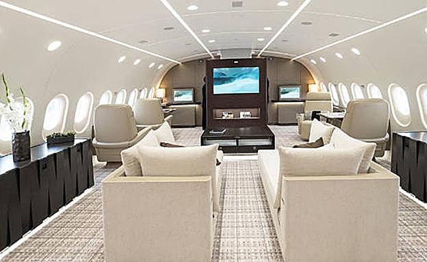 Nos metemos dentro del jet privado más espectacular del mundo