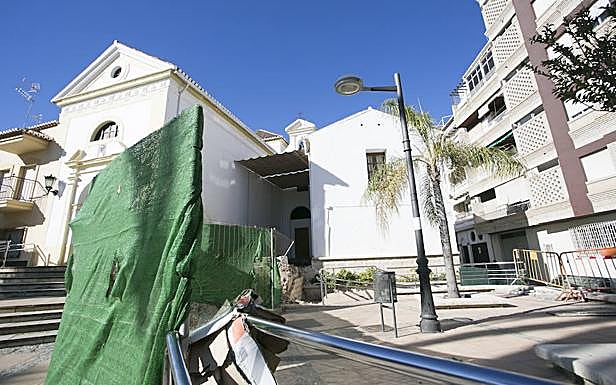 Obras paralizadas en la iglesia del Carmen. 