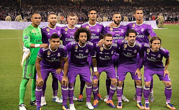 El once del Real Madrid en la final de Cardiff. Varane es el único que no está nominado. 
