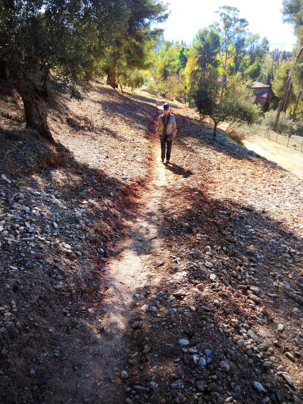 El nuevo sendero, aún sin terminar.