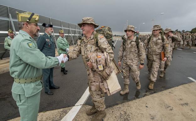 La Brigada de la Legión despide a la última rotación que parte a Irak para apoyar la lucha contra el Daesh