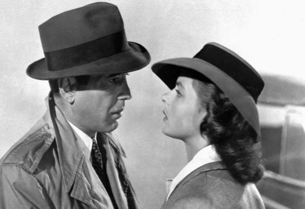 Humphrey Bogart, con Ingrid Bergman en 'Casablanca'.