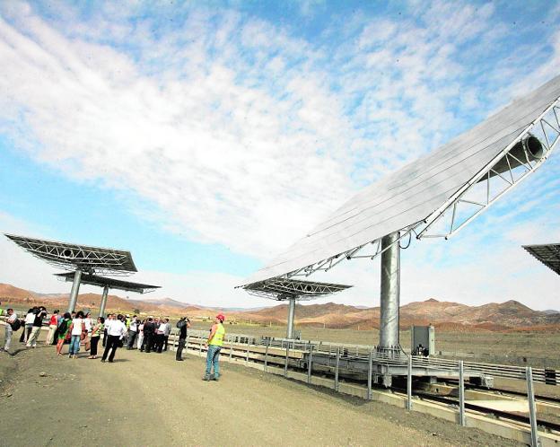 Instalaciones de la Plataforma Solar de Almería, el más importante centro de investigación termosolar.