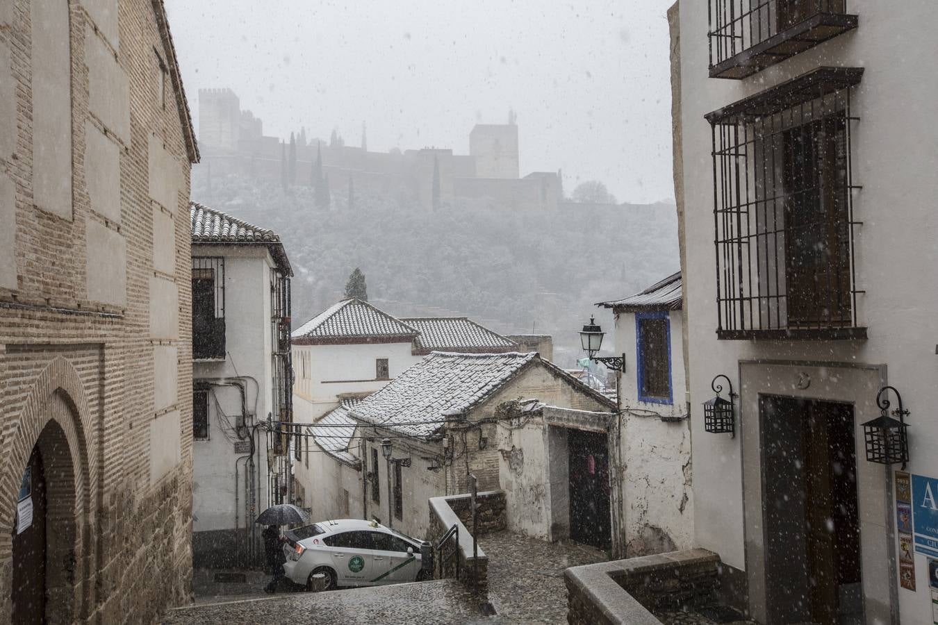 Granada lució de blanco el día de Reyes