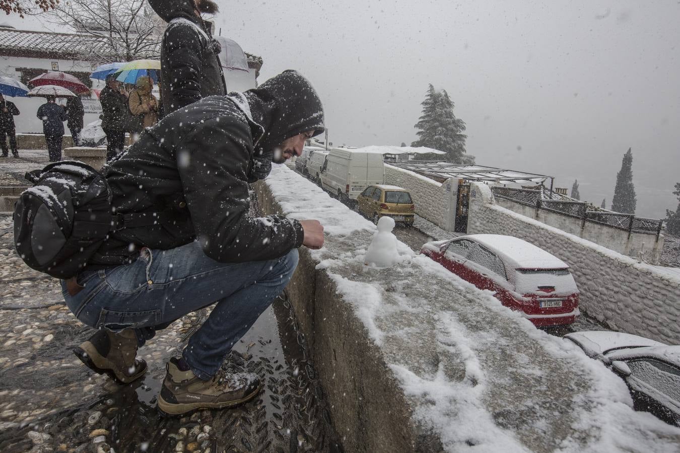 Granada lució de blanco el día de Reyes