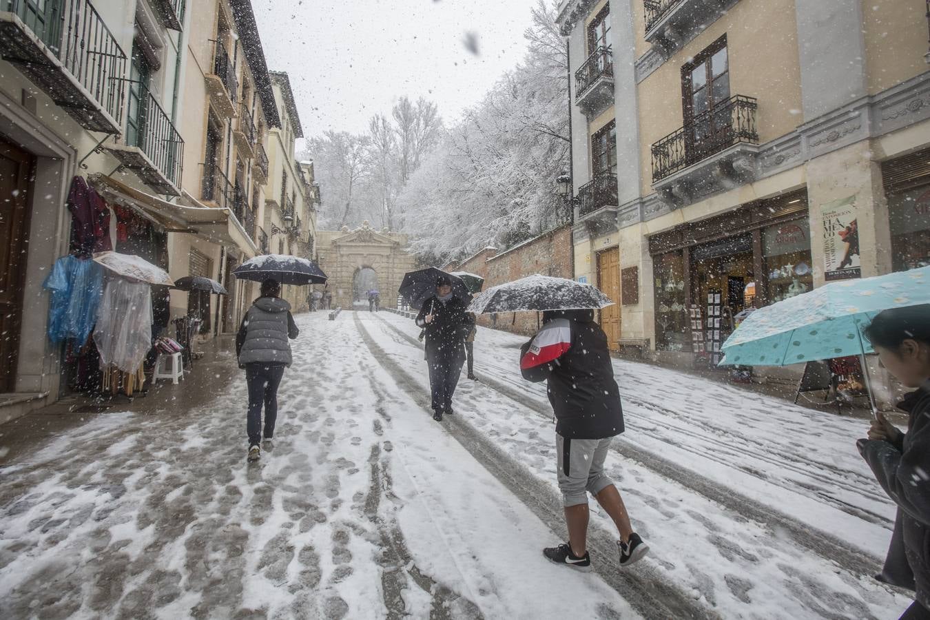 Granada lució de blanco el día de Reyes
