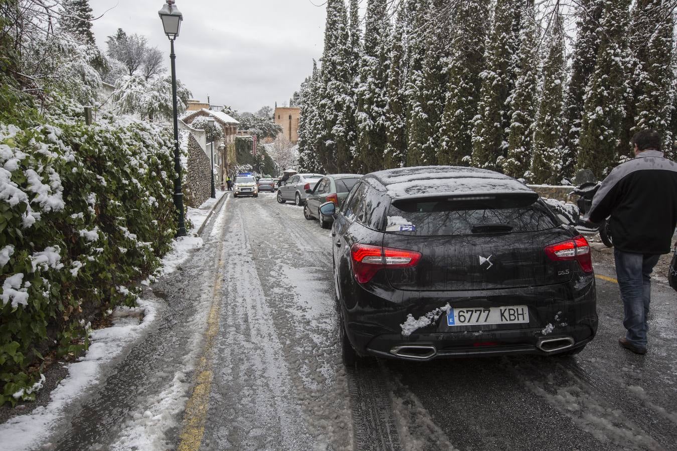 Granada lució de blanco el día de Reyes