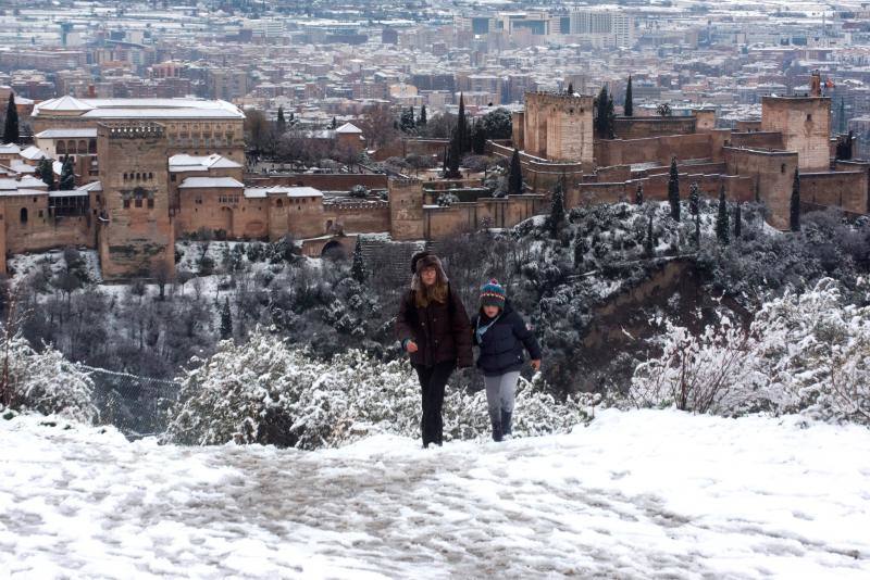La intensa nevada en España deja estampas tan bellas como estas