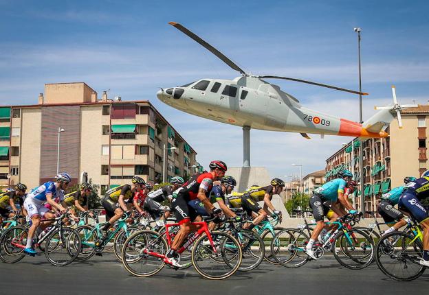 La Vuelta a su paso por Granada capital en la edición anterior.