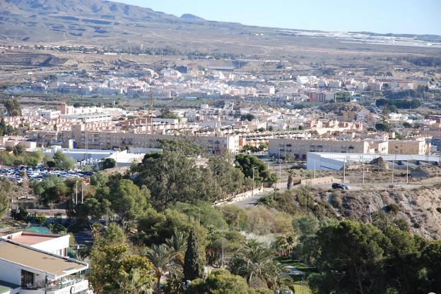 Vista panorámica de la localidad de Huércal de Almería.