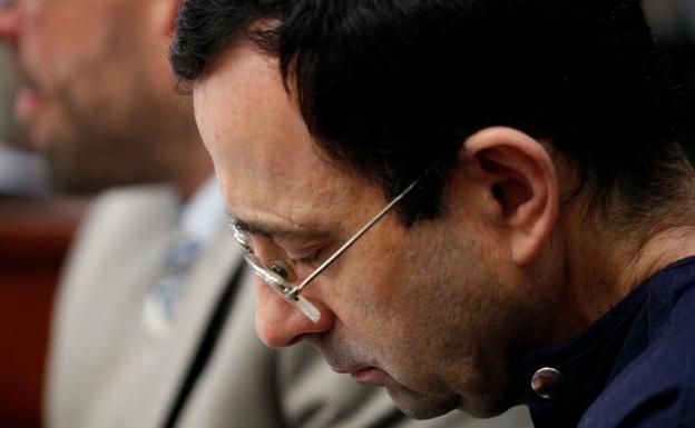 El médico Larry Nassar, durante un juicio. 