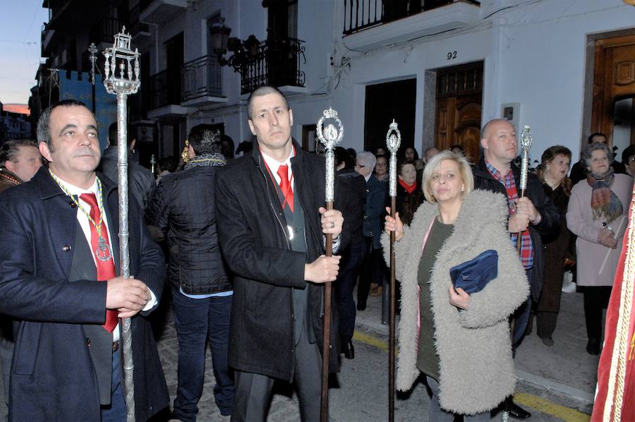 Catorce hermandades de Granada, Córdoba y Almería asisten a la procesión de San Sebastián en Lanjarón