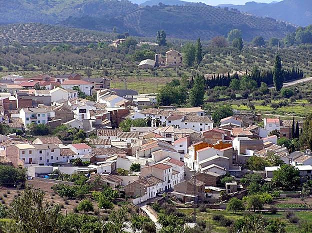 Vista de la localidad de Arbuniel, pedanía de Cambil.