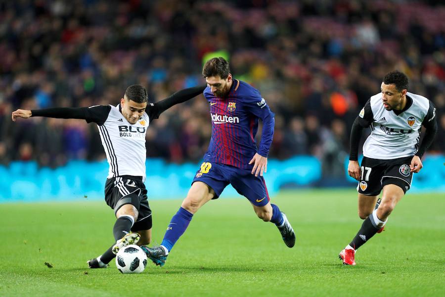 El conjunto azulgrana se hizo con la victoria en su feudo y afronta el duelo de Mestalla con todo de cara para meterse en la final.