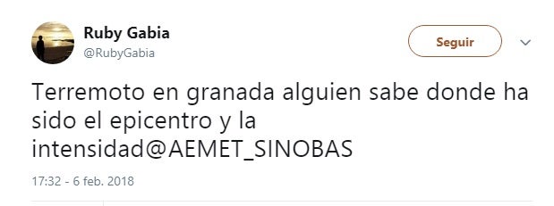 "El suelo ha temblado bajo mis pies", decía uno de los usuarios en Twitter