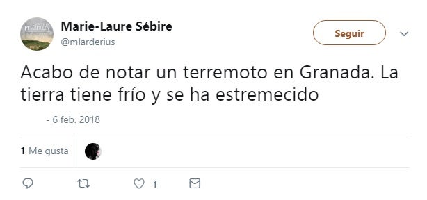 "El suelo ha temblado bajo mis pies", decía uno de los usuarios en Twitter