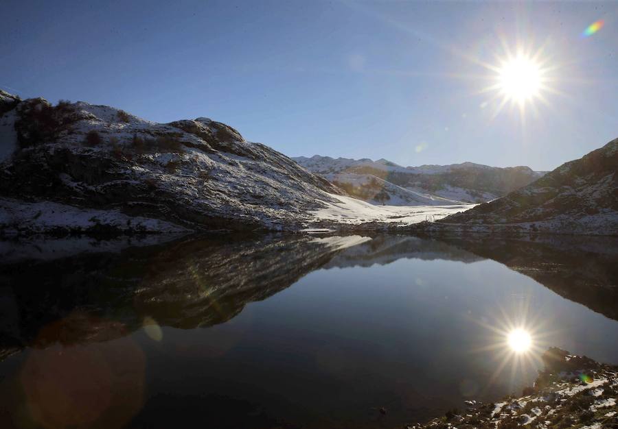 Atardecer en Lagos de Covadonga, Asturias.