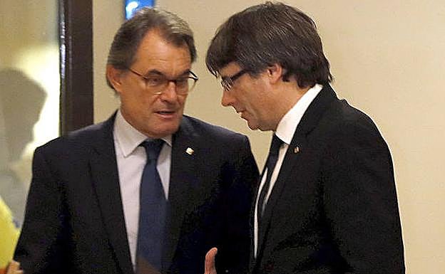 Artur Mas y Carles Puigdemont, en una imagen de archivo.