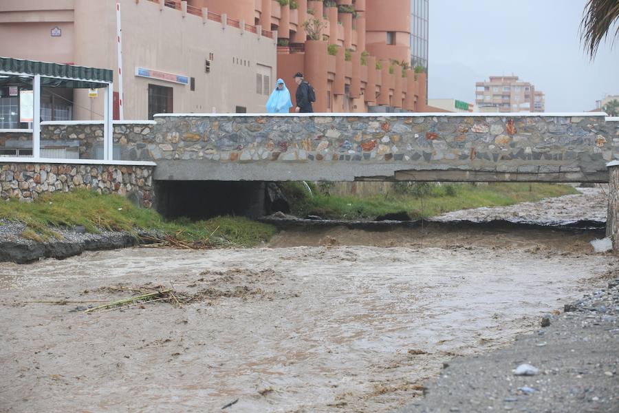 Las lluvias están dejando estampas como esta en toda la Costa Tropical