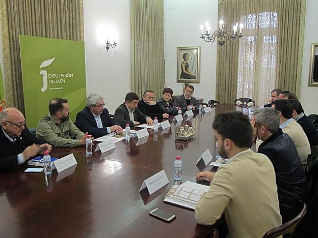 Reunión con alcaldes de municipios que forman parte del sistema del Rumblar.