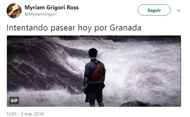 "Lavín compae, que panzá agua": los memes más graciosos de la lluvia en Granada