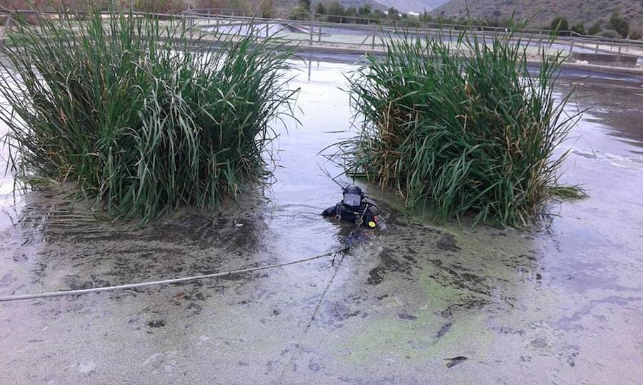Los agentes se han sumergido en las aguas fecales de los cuatro tanques, sin apenas visibilidad y pese al riesgo para su propia salud