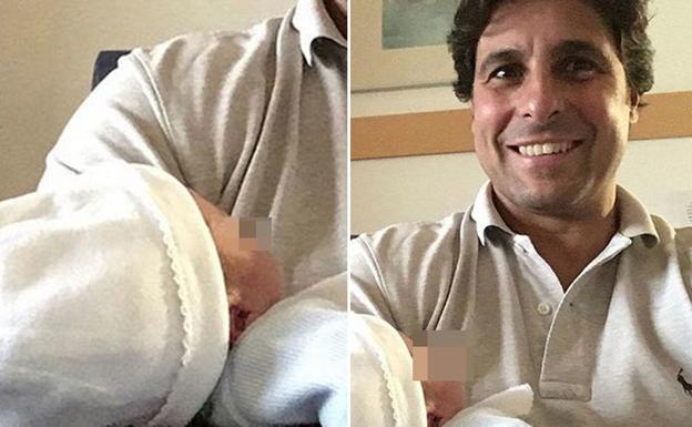 Fran Rivera muestra orgulloso a su sobrino recién nacido: "Otro costalero de Triana"