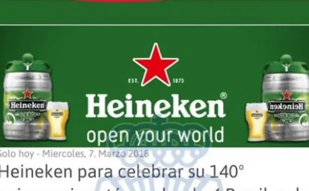 ¿Cerveza gratis? La Policía Nacional advierte del timo de Heineken que invade Whatsapp y Facebook