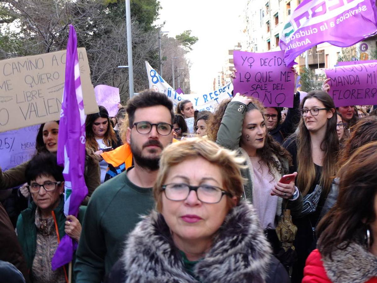 Así ha transcurrido la manifestación por el Día de la Mujer en Jaén