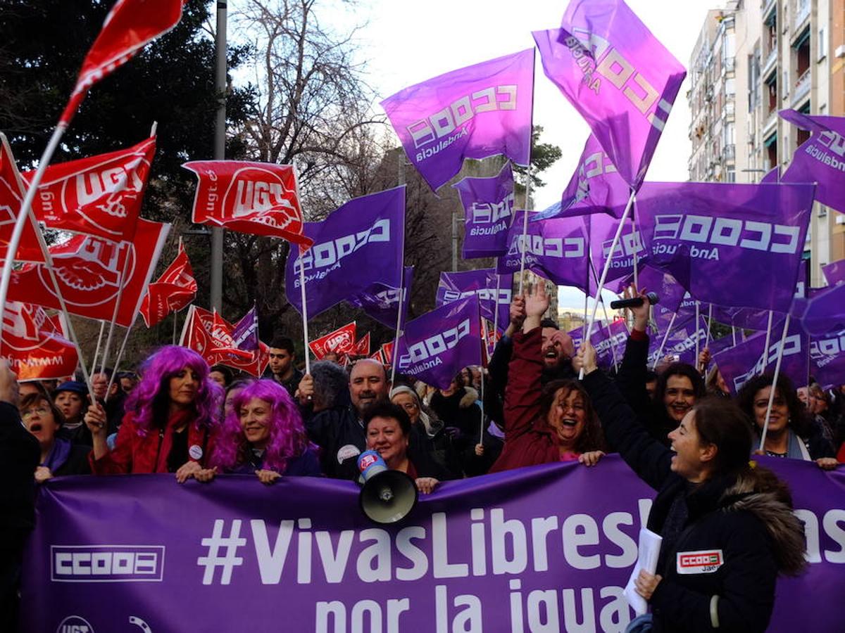 Así ha transcurrido la manifestación por el Día de la Mujer en Jaén