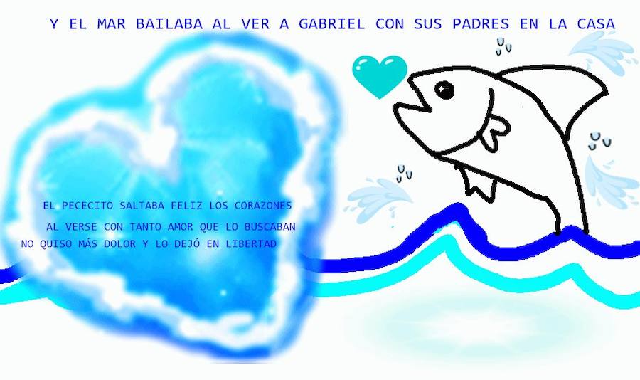 La madre de Gabriel pide pintar 'pescaítos' para su hijo y Twitter se llena de mensajes