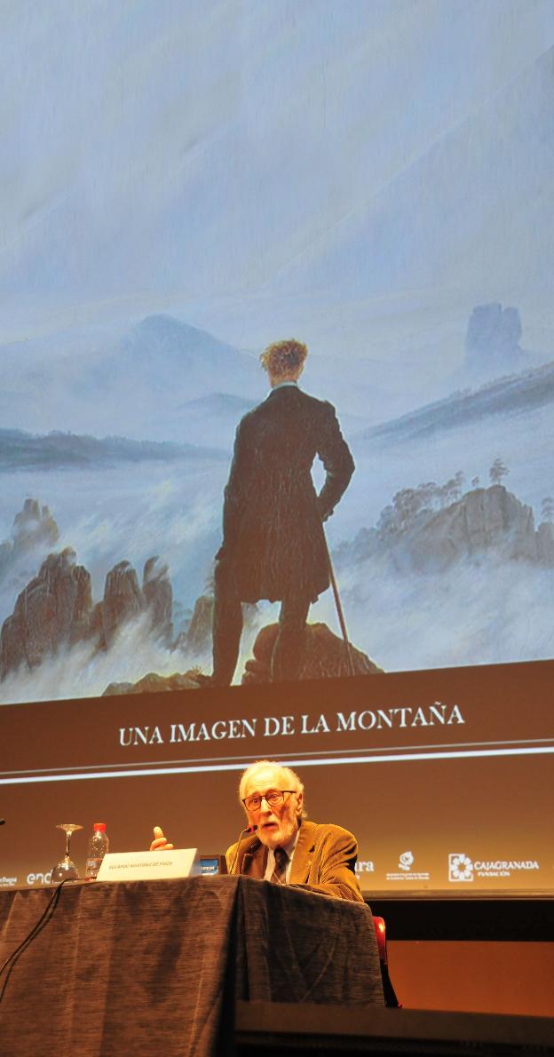 Eduardo Martínez de Pisón, en el CIMAS, habla del cuadro de Friedrich, 'El caminante sobre el mar de nubes'.