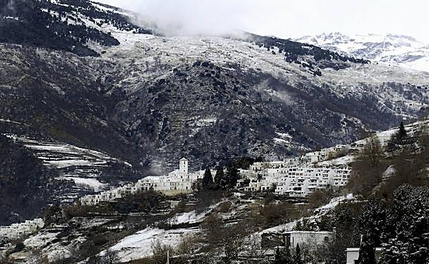Nieve en la Alpujarra, en una imagen de archivo.