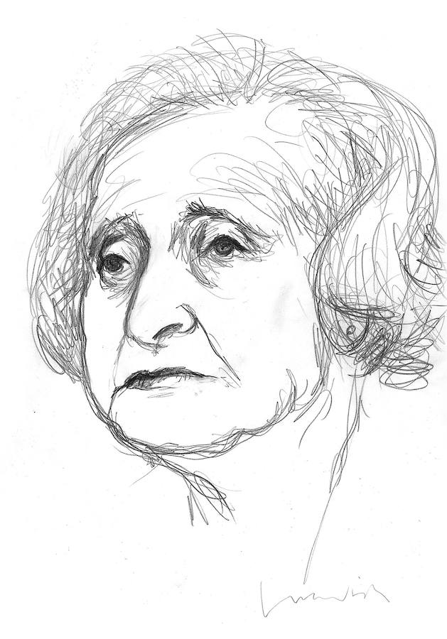 Ilustración de la poeta granadina Elena Martín Vivaldi realizado por Juan Vida.