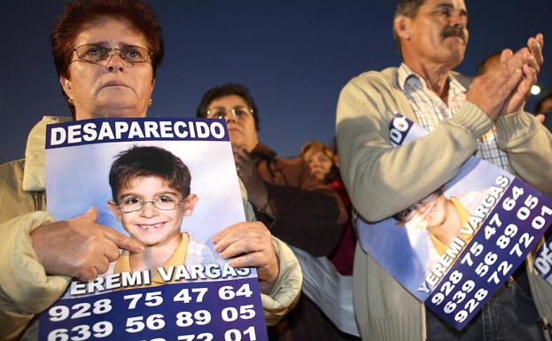Concentración de apoyo a la familia de Yéremi Vargas.