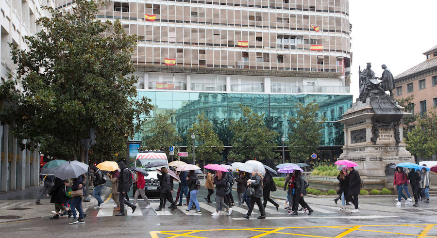 Este martes 20 de marzo ha llovido, casi nevado y ha salido el sol en cuestión de minutos
