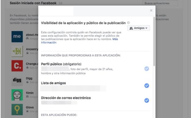 3 pasos para saber qué aplicaciones tienen acceso a tus datos de Facebook