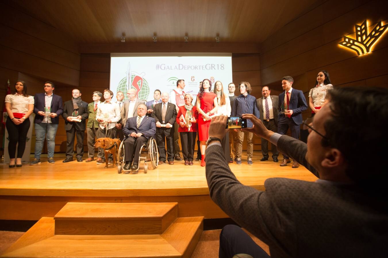 La Asociación Española de la Prensa Deportiva en Granada coronó anoche en el Auditorio de Caja Rural a los mejores atletas del 2017