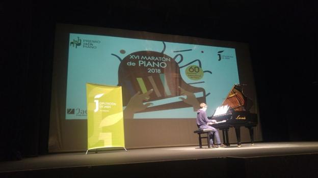 Una de las actuaciones del 16º Maratón de Piano, en el Infanta Leonor . 