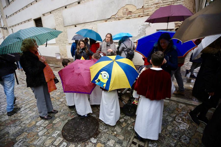 La Hermandad tuvo que cancelar su estación de penitencia por la lluvia