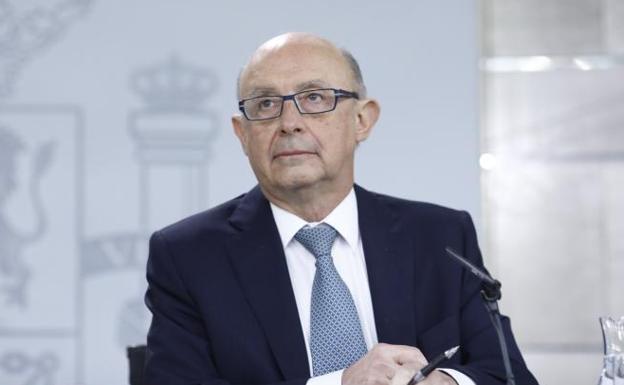 Cristóbal Montoro, durante la presentación de los Presupuestos Generales del Estado de 2018.