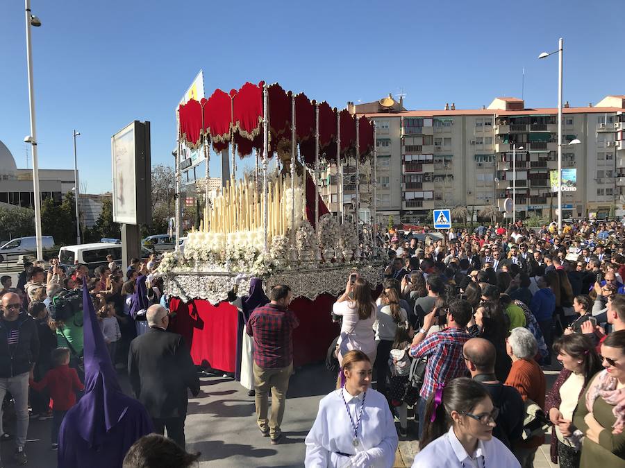 El Cristo de la Lanzada y María Santísima de la Caridad abren el Martes Santo desde la parroquia de Nuestra Señora de los Dolores