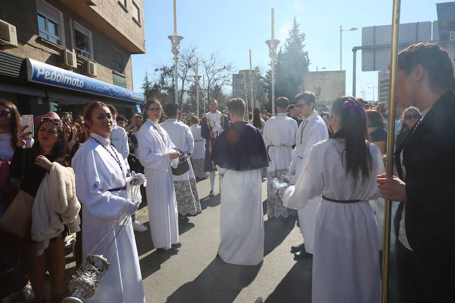 El Cristo de la Lanzada y María Santísima de la Caridad abren el Martes Santo desde la parroquia de Nuestra Señora de los Dolores