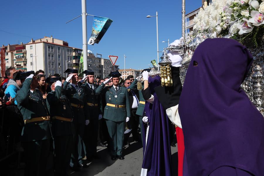 El Cristo de la Lanzada y María Santísima de la Caridad abren el Martes Santo desde la parroquia de Nuestra Señora de los Dolores