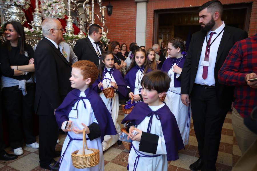 El Cristo de la Lanzada y María Santísima de la Caridad abren el Martes Santo desde la parroquia de Nuestra Señora de los Dolores