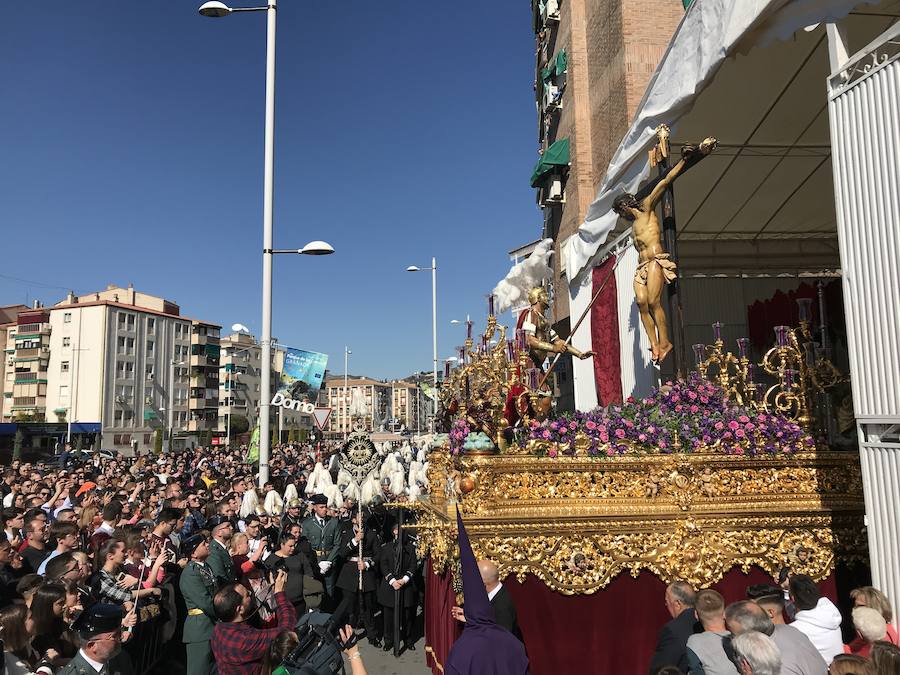 El Cristo de la Lanzada y María Santísima de la Caridad abren el Martes Santo desde la parroquia de Nuestra Señora de los Dolores