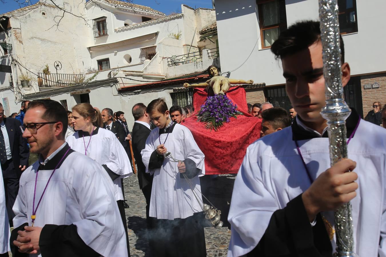 Traslado de la imagen del Cristo de la Misericordia desde el Albaicín al templo de San Pedro