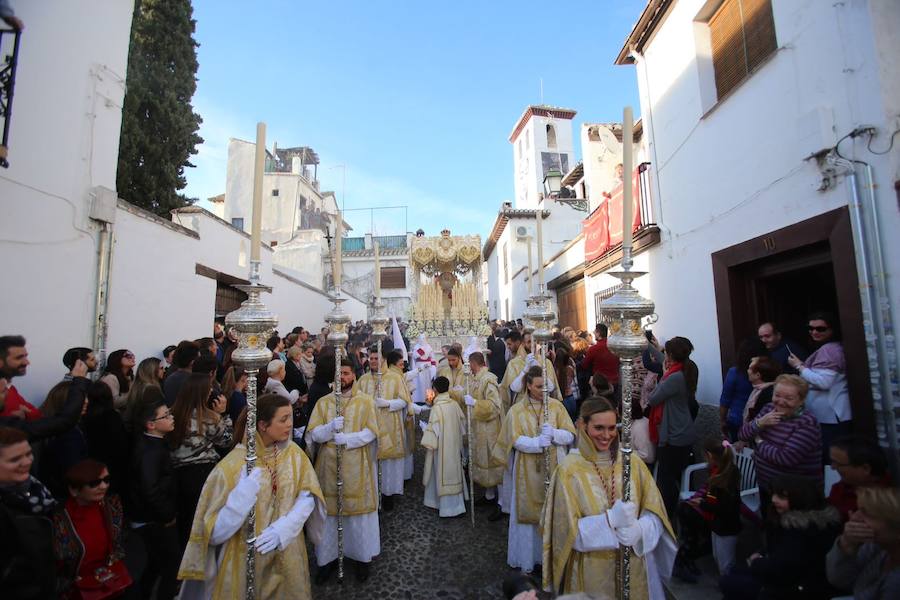 La hermandad de Nuestro Padre Jesús del Perdón y María Santísima de la Aurora Coronada procesiona este Jueves Santo